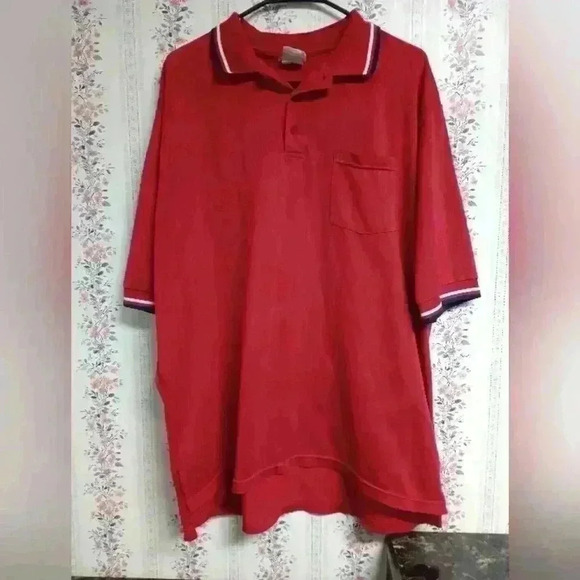 Rawlings Casual Short Sleeve Pullover Polo Golf Mens Size XL Extra Large Red - Picture 1 of 6